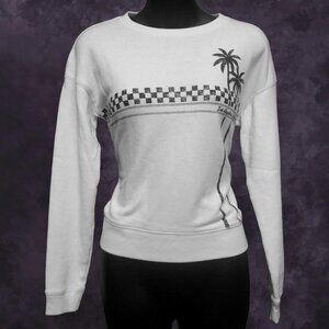 American Eagle Checkered Palm Tree Sweatshirt